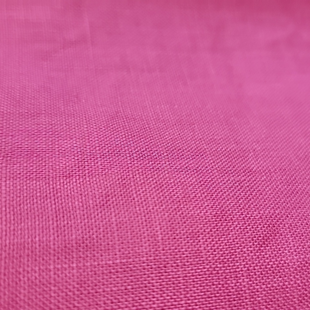 Ellen Tracy-Linen hot pink top with gold zipper with short roll sleeves. S. - Picture 7 of 11